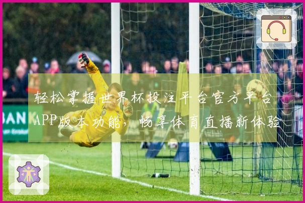 轻松掌握世界杯投注平台官方平台APP版本功能，畅享体育直播新体验